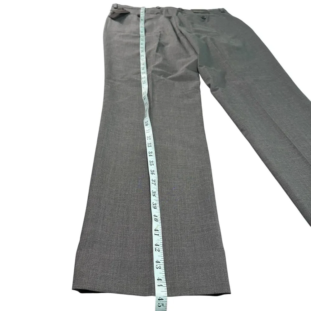 Banana Republic Performance Wool Dress Pants Mens 36x34 Slim Fit‎ Gray NEW